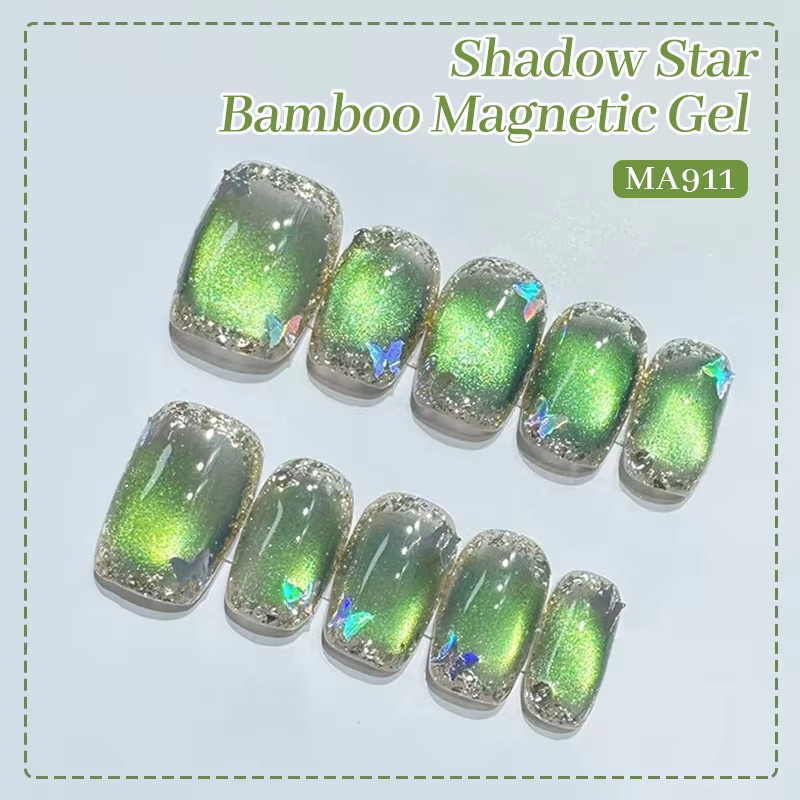 Shadow Star Bambus-Katzen-Magnetgel Nagellack, Schimmernd - Bild 5