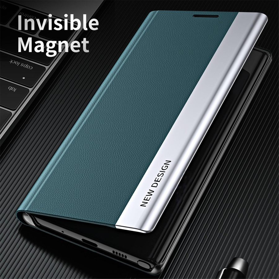 Magnetische Leder-Klapphülle mit Ständerfunktion für Samsung Galaxy A55 5G A54 A35 A25 A16 A15 A14 A13 A34 A53 A33 A52S in Blau Transparent - Bild 2