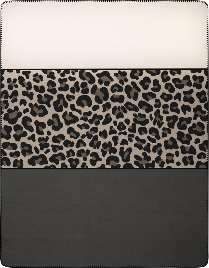 Biederlack Wohndecke Leo Part in Braun und Multicolour mit geometrischem Design, B/B: 150 x 200 cm - Bild 1