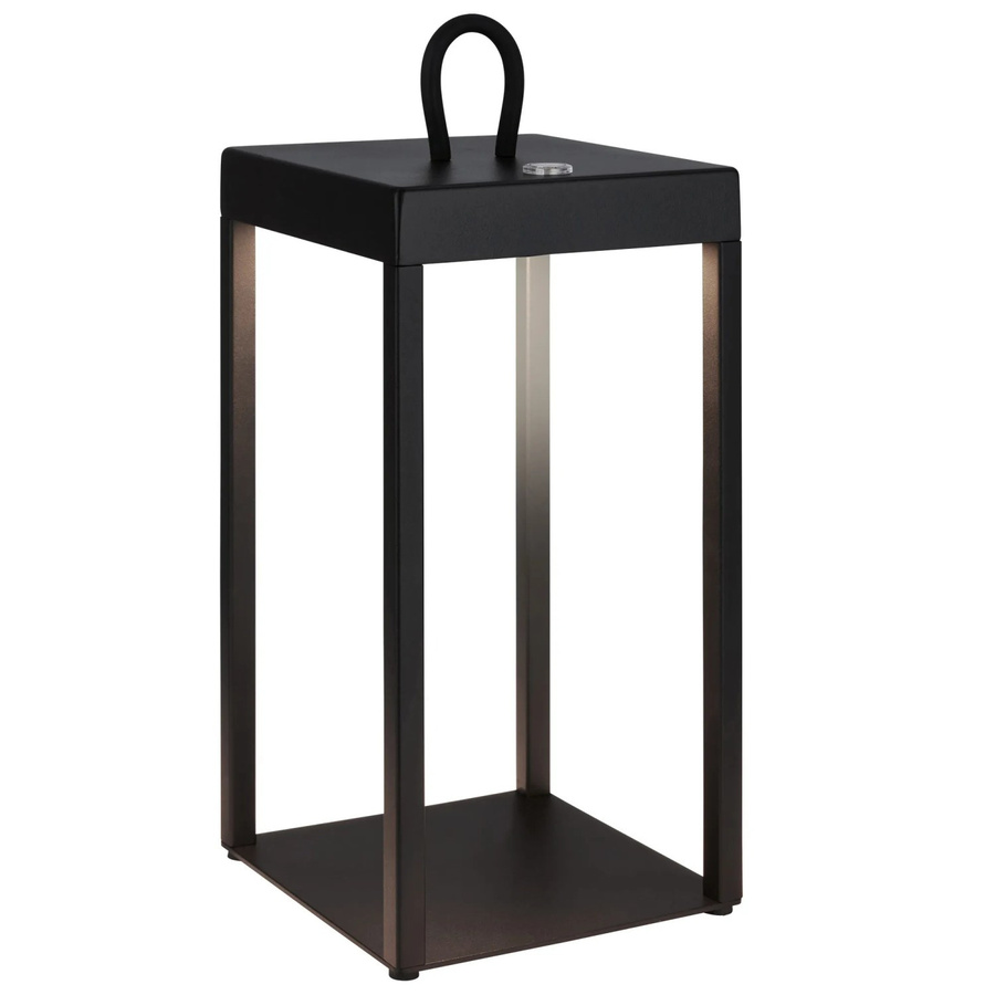 Brilo LED Laterne Luca Touch Dimmbar Schwarz IP44 Spritzwassergeschützt mit Akku für Innen- und Außenbereich - Bild 2