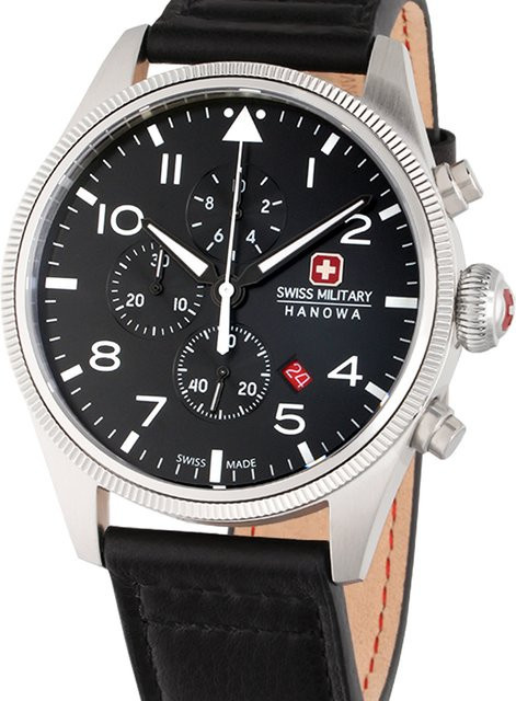 Swiss Military Hanowa Thunderbolt Chronograph, Quarz, Edelstahl, 43 mm, Herren - Bild 1