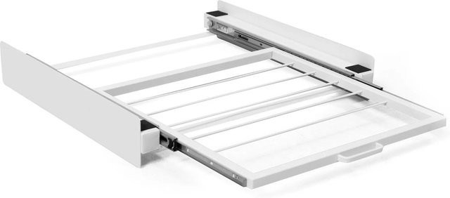 osoltus Universal Verbindungsrahmen für Waschmaschine und Trockner mit Auszug, Weiß, B/T/H: 60,0 x 54,0 x 7,5 cm - Bild 1
