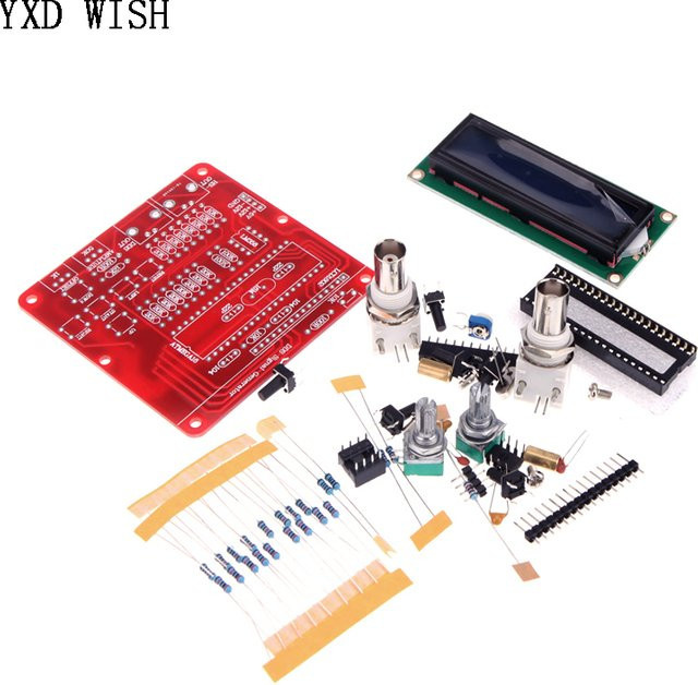 YXD WISH AVR DDS V2.0 Signalgenerator Modul DIY Kit in Rot für Sinus, Dreieck und Rechteck Signale - Bild 1