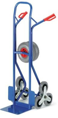 Rollcart Transportsysteme Treppenkarre mit Wechselrädern aus Stahl in Blau, B/T/H: 57 x 21 x 130 cm - Bild 1