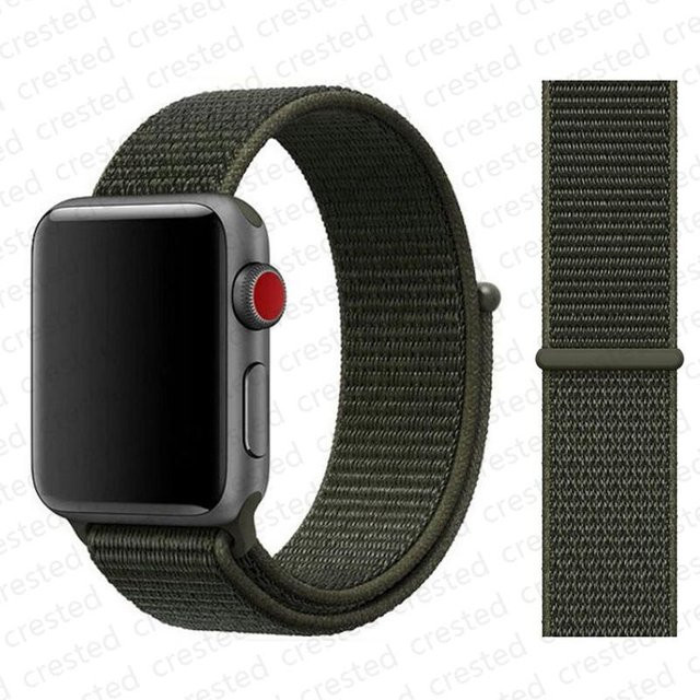 Uhrenarmband Nylon, Schwarz, Unisex - Bild 1
