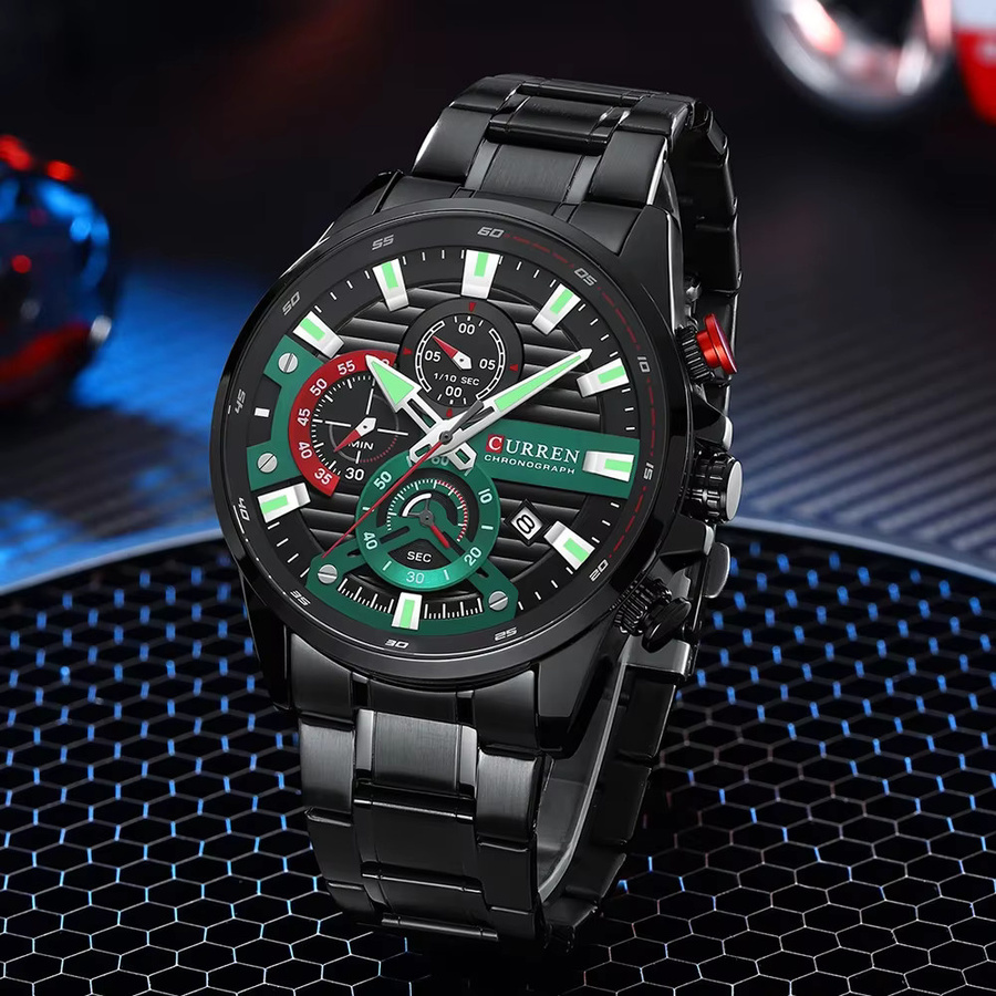 CURREN Armbanduhr Quarz, Edelstahl, Herren, Datum - Bild 2