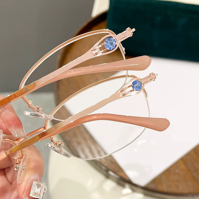Lesebrille Halbrahmen, Damen, Anti-Blaulicht - Bild 2