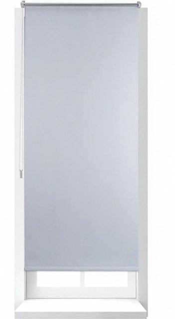 Relaxdays Thermo Verdunklungsrollo aus Stoff in Weiß, blickdicht, Breite: 70 cm, Höhe: 160 cm - Bild 1