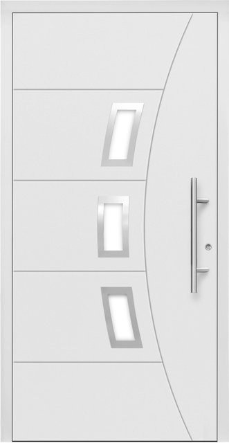 Aluminium-Haustür Splendoor Moderno M320/B in Weiß, Anschlag Rechts, B: 110 cm, H: 210 cm - Bild 1