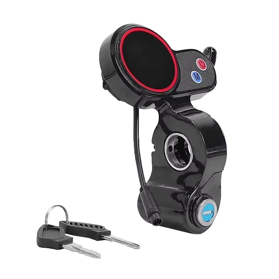Hitway 6-poliges LCD-Display für H5 Kickscooter, Elektroroller-Instrumenten-Armaturenbrett Zubehör, Schwarz - Bild 2