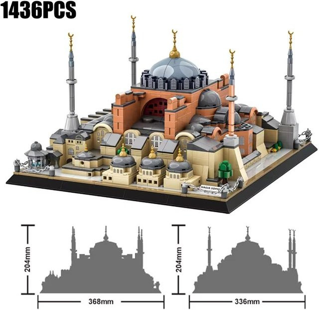 Linyi toy Istanbul Hagia Sophia Gebäude Bausteine Set 1436 Teile - Bild 1