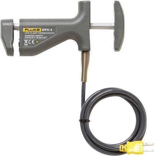 Fluke 80PK-8 Rohrfühler Typ K in Grau für Oberflächenmessungen von -29 bis +149°C mit Klemmbefestigung für 6 bis 35 mm - Bild 1