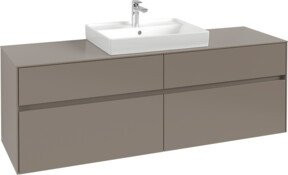 Villeroy & Boch Waschtischunterschrank Collaro in Weiß mit LED-Beleuchtung und internen Schubladen, B/T/H: 160 x 54,8 x 50 cm - Bild 1