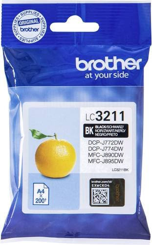 Brother Original Tintenpatrone LC-3211BK Schwarz für Inkjet-Drucker - Bild 1