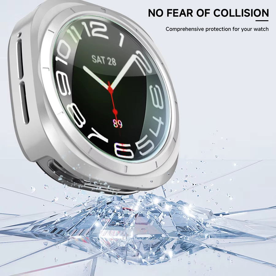 CAOWTAN Uhrenzubehör, Displayfolie und TPU-Hülle für Samsung Galaxy Watch 7 Ultra 47 mm, Kunststoff, transparent, Unisex - Bild 3