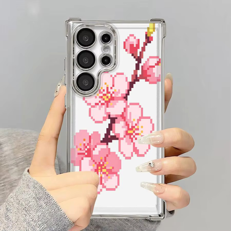 Cartoon-Kirschblüten Handyhülle für Samsung Galaxy S26 Ultra S25 S24 S23 S22 S21 Plus S20 FE in Multicolour - Bild 3