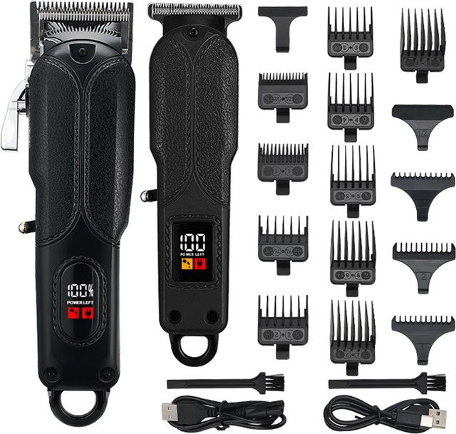 FunCouples Haarschneidemaschine, Herren-Haarschneideset, schwarz - Bild 1
