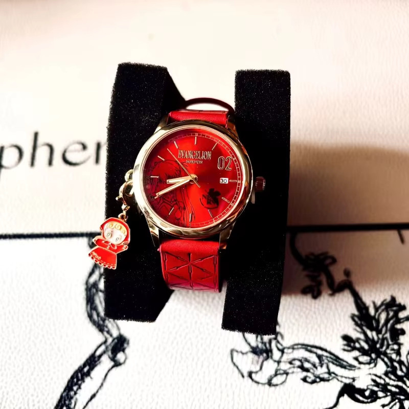 Bandai Analoguhr, Lederarmband, Datum, Rund - Bild 1