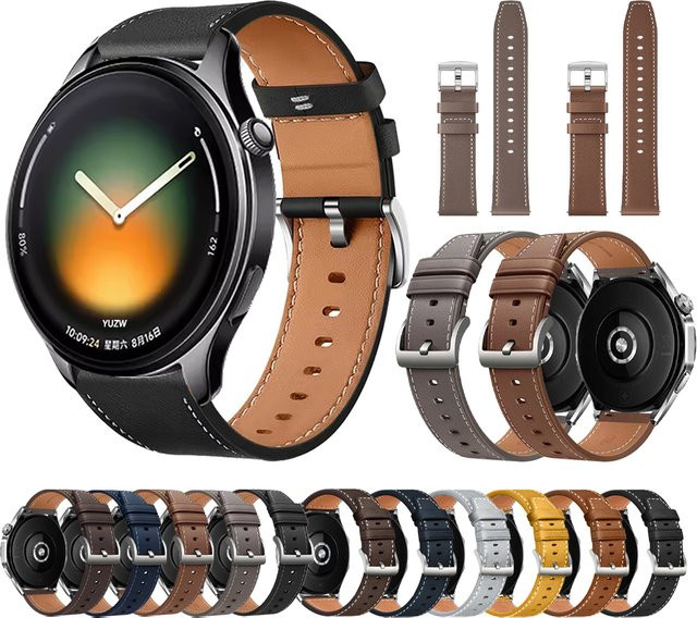 Xiaomi Uhrenarmband Leder, 22 mm, Unisex - Bild 1