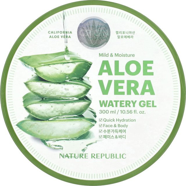 Nature Republic Aloe Vera Wassergel mit Hyaluronsäure, 300 ml, Trockene Haut - Bild 1