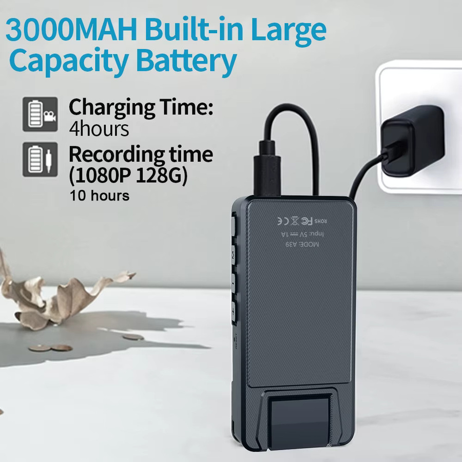 Vandlion A39 Mini-Kamera Full 1080P HD Camcorder mit 3000 mAh Akku in Schwarz - Bild 5