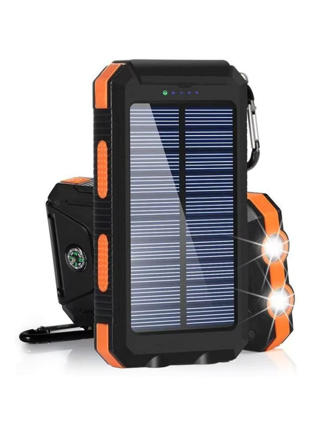 Solar Power Bank 80000 mAh Tragbare Externe Batterie mit starkem LED Licht für Smartphones in Blau oder Schwarz - Bild 7