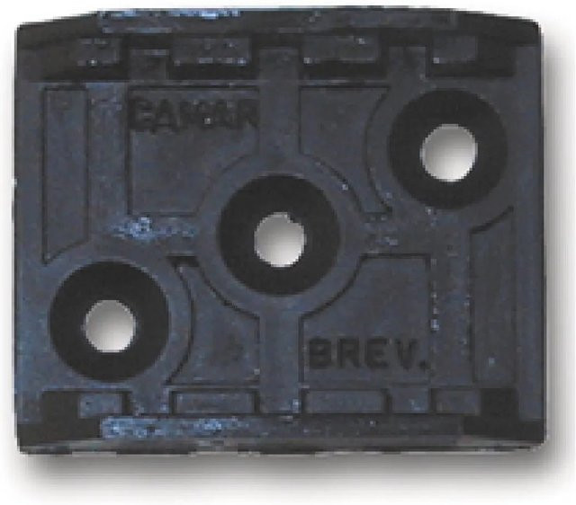 Camar Befestigungsplatte aus Stahl und Kunststoff in Schwarz B/T/H: 160 x 200 x 385 mm - Bild 1