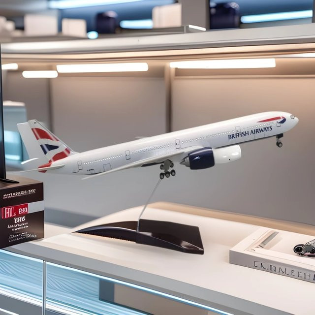 ZOCO Flugzeug B777 British Airways Airlines, Modell, Maßstab 1/157, Kunststoff, ab 14 Jahre - Bild 1