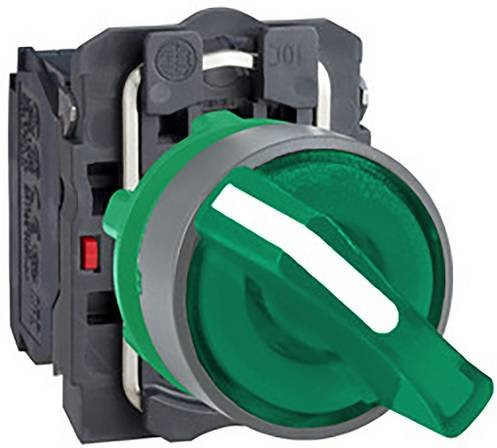 Schneider Electric XB5AK123M5C0 Leuchtwahlschalter aus Kunststoff in Grün und Grau - Bild 1