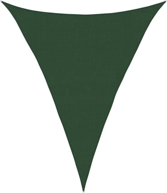 vidaXL Sonnensegel aus HDPE in Dunkelgrün, Dreieckig, B/T/H: 4 x 5 x 5 m - Bild 1