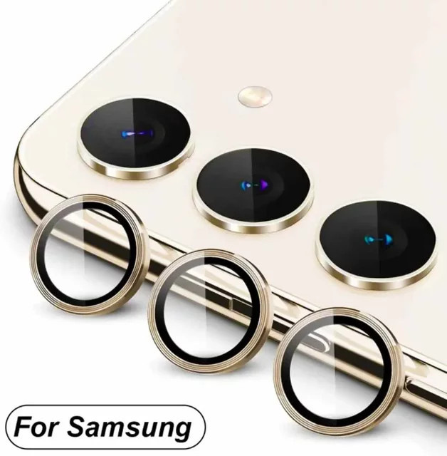 Kameraschutz Ring für Samsung Galaxy A55 A35 A15 5G 2024 als Glas Objektiv Abdeckung in Schwarz und Silber - Bild 1
