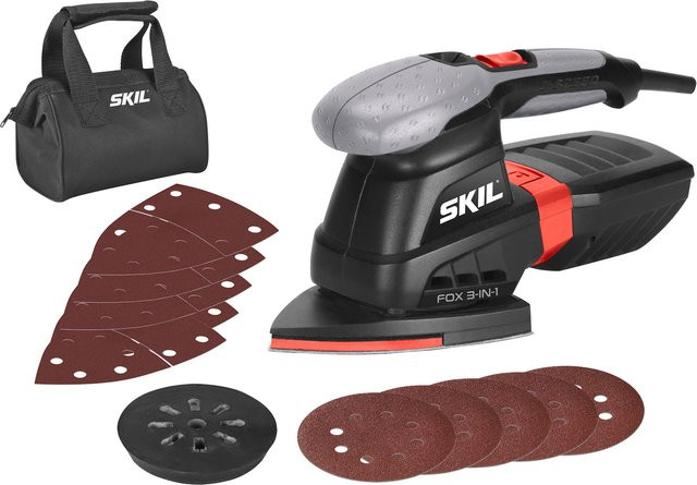 Skil Multischleifer 7220 AC in Schwarz mit 250 W Leistung und 125 mm Schleibscheiben-Durchmesser - Bild 1