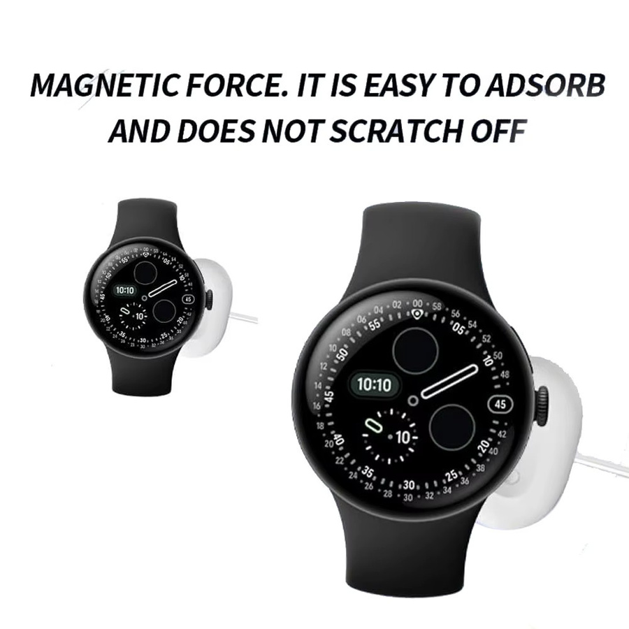 Arvin Ersatz-Ladegerät für Google Pixel Watch 4 41mm und 45mm mit USB-C Anschluss in Weiß - Bild 2