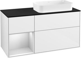 V&B Waschtischunterschrank Finion in Weiß lackiert, Breite: 120 cm, Tiefe: 50,1 cm, Höhe: 50,1 cm - Bild 1