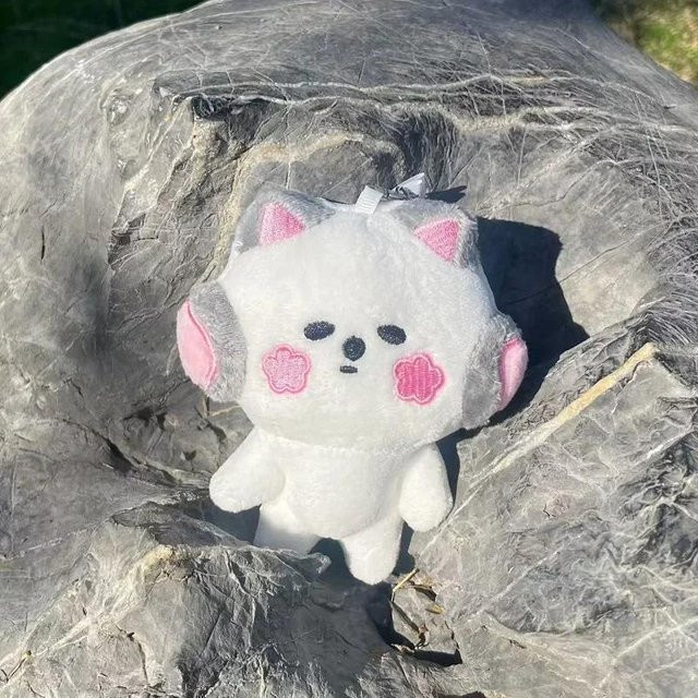 Plüsch Schlüsselanhänger, White, Unisex - Bild 1