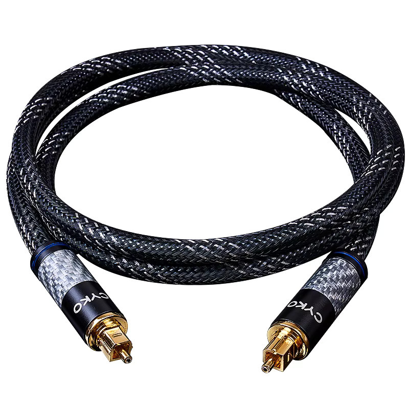 CYKO Toslink SPDIF Optisches Audio-Digital-Kabel für Verstärker, Blu-ray und Soundbar, Schwarz - Bild 3