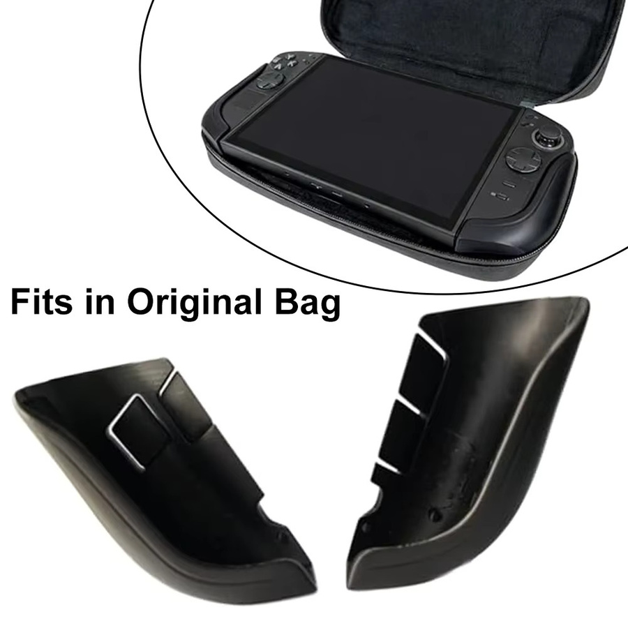 iHseno Ergonomischer 3D-gedruckter Griff für Legion-Go 2 in Schwarz, Rutschfeste Schutzhülle für Handheld-Spielkonsolen - Bild 3