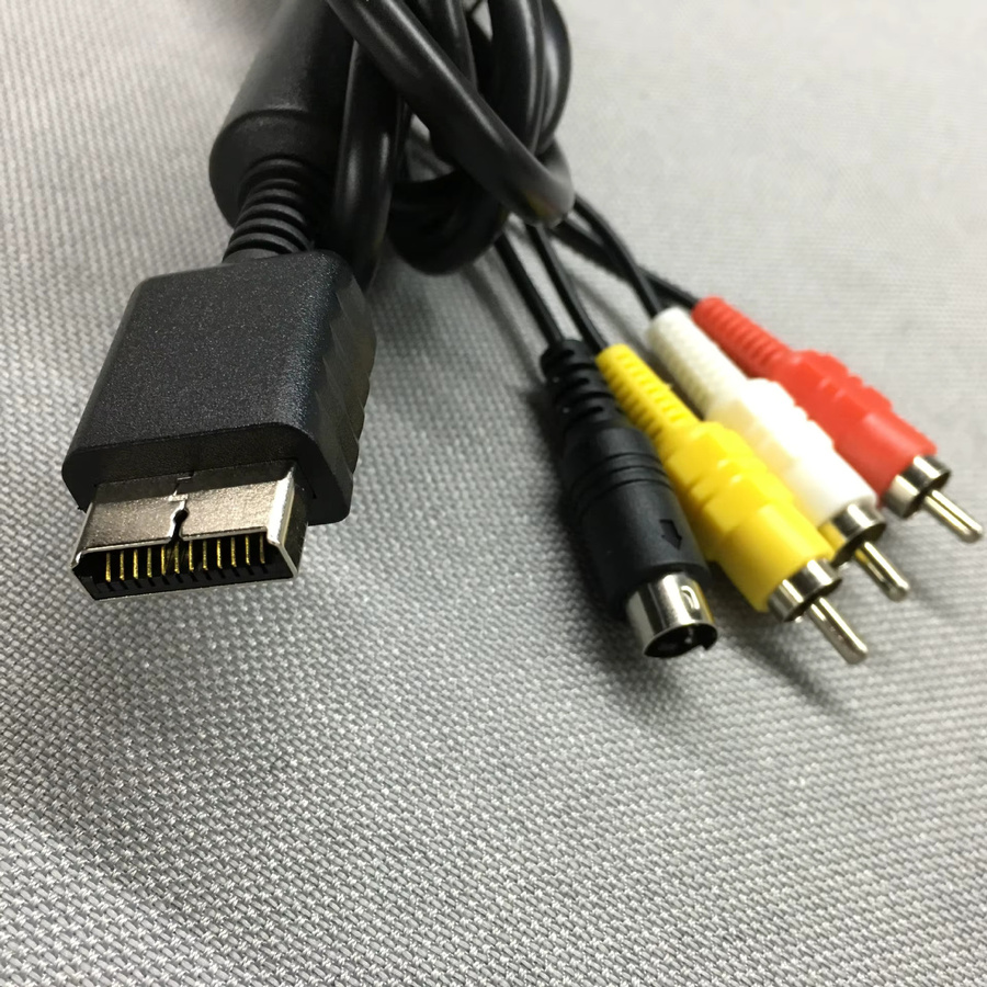 Sony S-Video AV Audio-Video-Kabel für PlayStation PS2 und PS3 in Schwarz - Bild 2