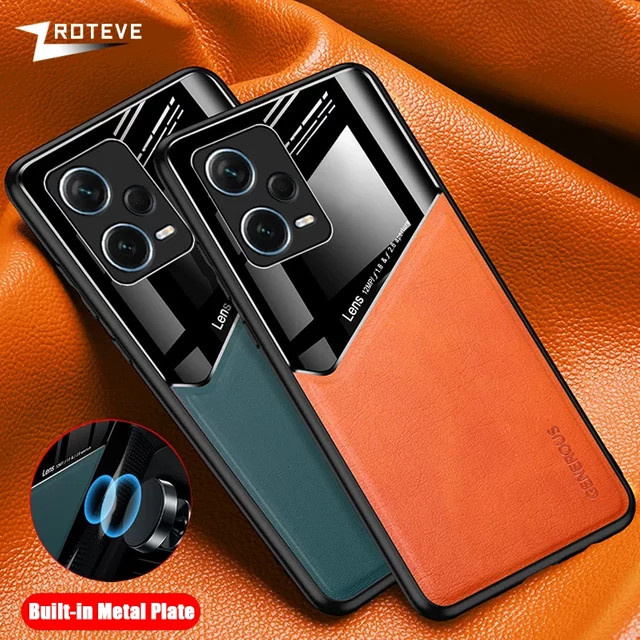 Zroteve Magnetische PU Leder Handyhülle für Xiaomi Redmi Note 12 5G 12S Pro Plus 13 Pro Plus in Schwarz - Bild 1