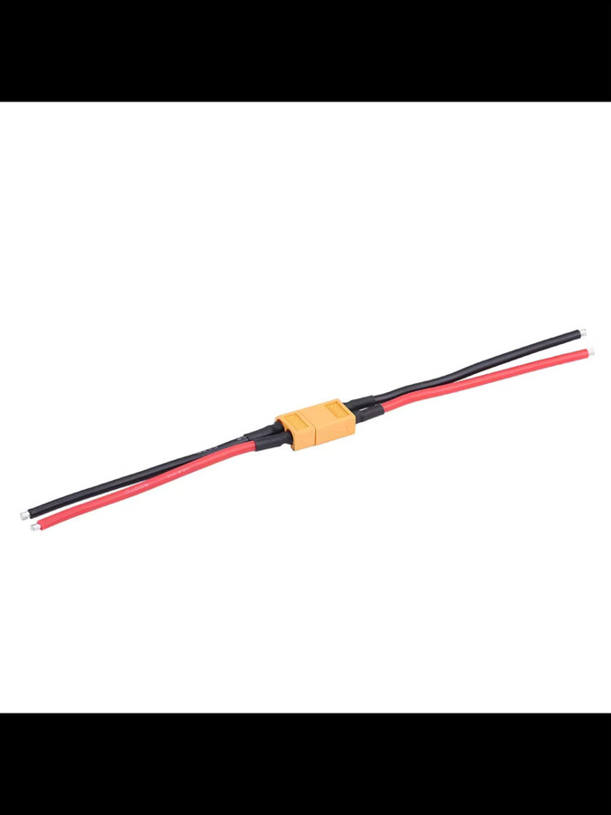DECDEAL XT60 Batterieadapterkabel Set mit XT60 Buchse und Stecker aus 14AWG Silikonkabel für RC-Zubehör - Bild 2