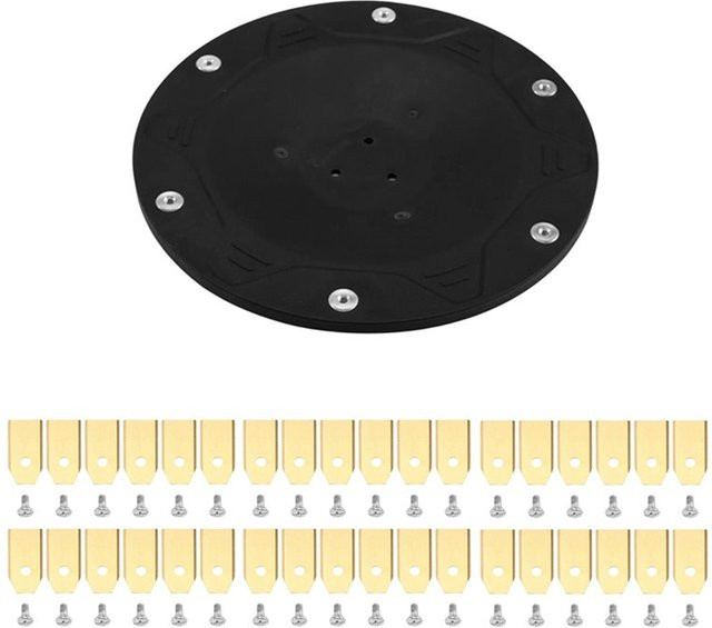 ABXD Ersatzscheiben-Set mit 6 Klingen und 36 Ersatzklingen in Schwarz für ECOVACS Goat O500, O800, O1200 sowie G1-800, G1-2000 und G1 Rasenmäher - Bild 1