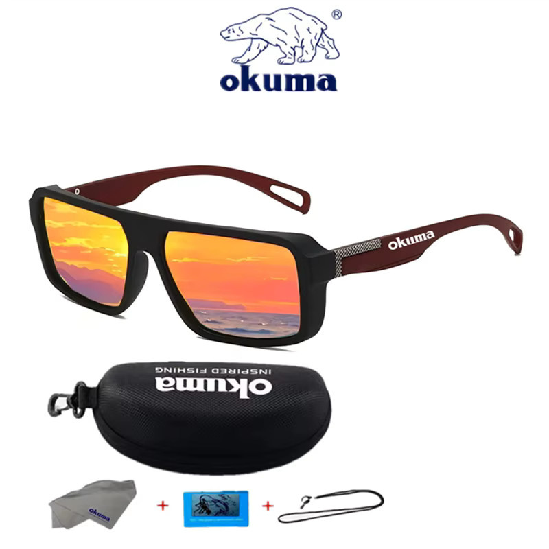 Okuma Sonnenbrille, Sportsonnenbrille, Vollrand, Kunststoff, Schwarz, Unisex - Bild 2