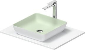 Duravit Konsolenwaschtisch Sivida in Grün und Weiß, s-matt, B: 68 cm, T: 50 cm - Bild 1