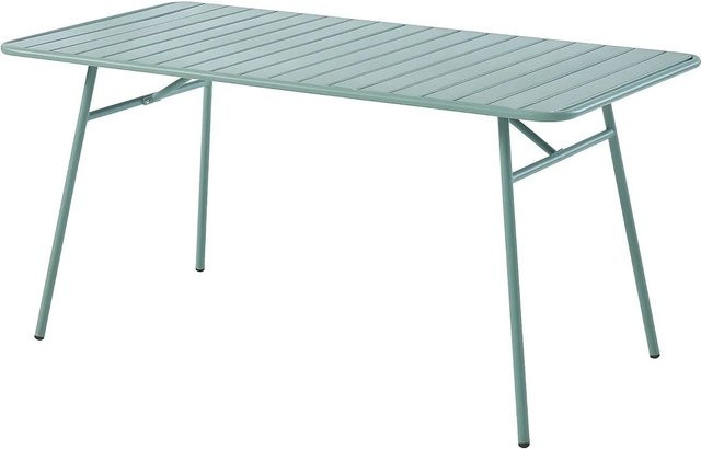 Gartentisch Mirmande von Vente-unique aus Metall in Mandelgrün, Breite: 160 cm - Bild 1