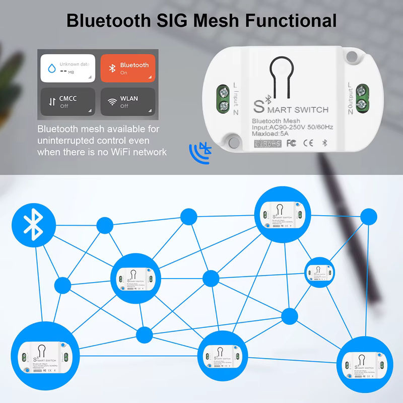 Tuya Smart Bluetooth/BLE Schalter Modul mit Relais für Licht und Lampen, 2,4G Drahtlose Fernbedienung und Timer für deine DIY Home Automation - Bild 3