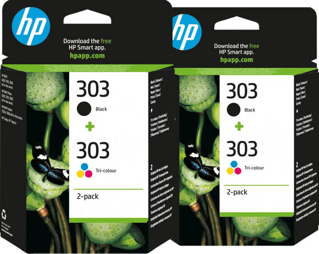 HP 303 Tintenpatronen 4-Farben-Paket für Tintenstrahldrucker, 2 Stück - Bild 1
