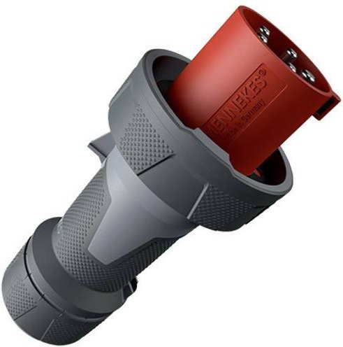 Mennekes CEE-Stecker PowerTOP Xtra 13212 5x63A 400V rot IP67 gummiert - Bild 1