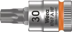 Wera Zyklop Bitnuss 8767 A HF TX 30 mit 1/4 Zoll Antrieb, silberfarben - Bild 1