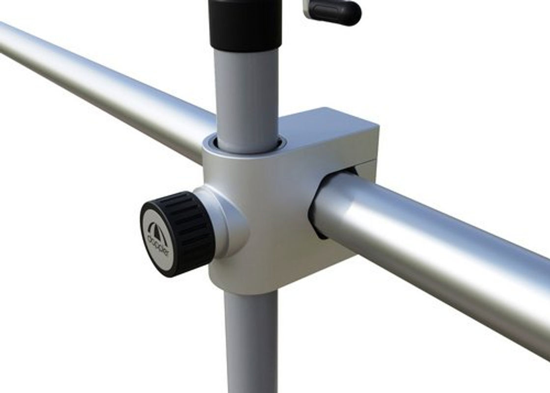 Doppler Balkonklammer Vario Fix Maxi für Sonnenschirme bis Ø 38 mm, silberfarben, Länge: 19 cm - Bild 3
