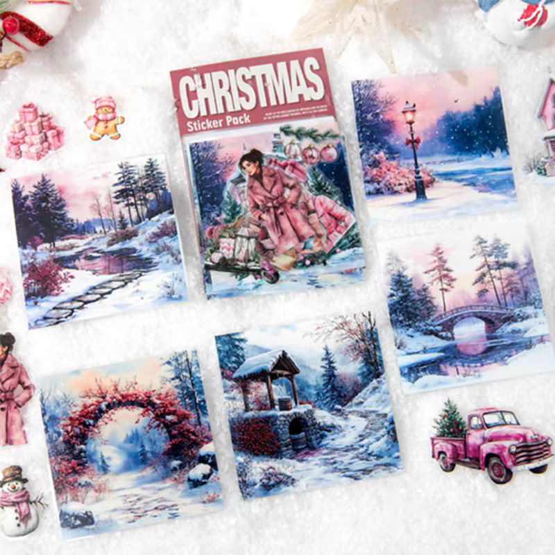 3er-Pack Mr. Paper PET-Aufkleber Merry Christmas Serie in Mehrfarbig für Scrapbooking und Dekoration - Bild 1
